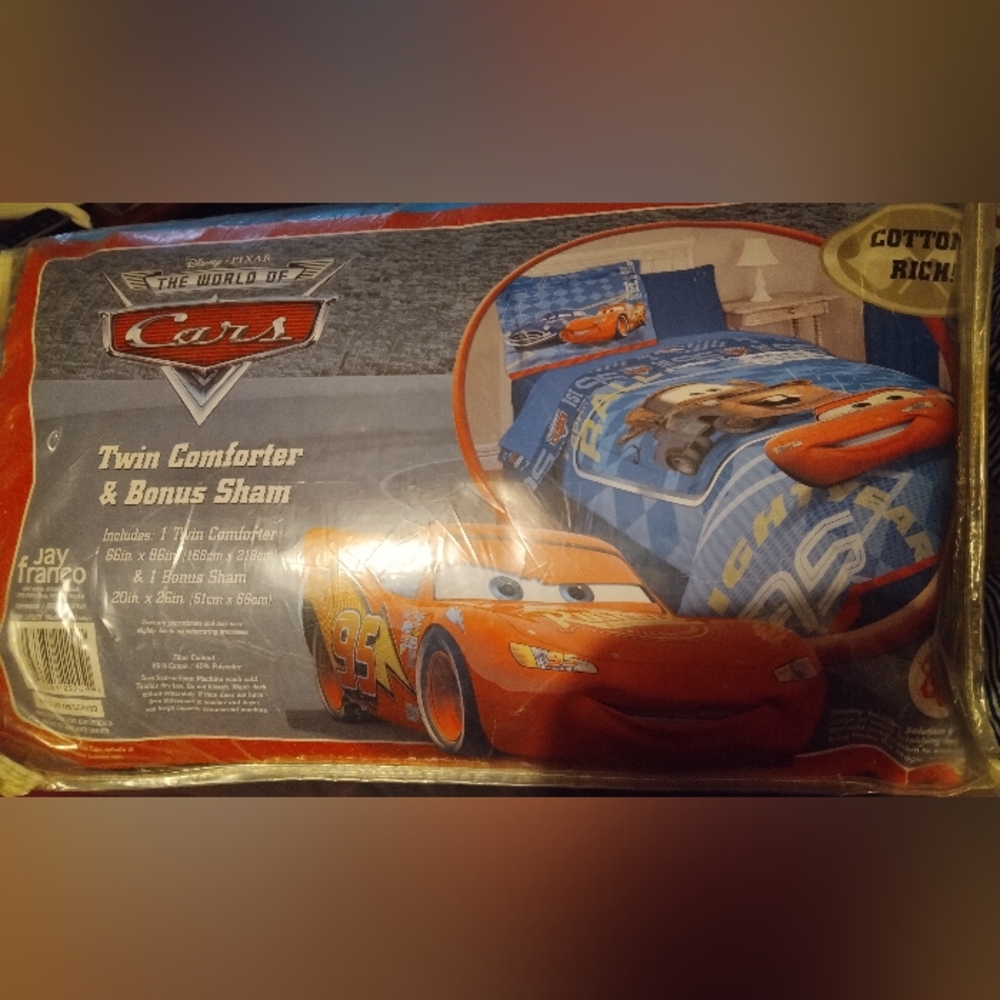 Jay Francio Disney Pixar Cars Comforter with sham